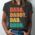 Vintage Retro Fathers Day Outfit Dada Daddy Dad Bruh 8 Shirt Unisex Jersey Short Sleeve Crewneck Tshirt