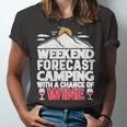 Weekend Forcast Wine Lover Outdoor 26 Shirt Unisex Jersey Short Sleeve Crewneck Tshirt