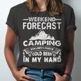 Weekend Forecast Camping 716 Trending Shirt Unisex Jersey Short Sleeve Crewneck Tshirt