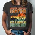 Weekend Forecast Camping With A Chance 19 Shirt Unisex Jersey Short Sleeve Crewneck Tshirt