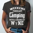 Weekend Forecast Camping With Wine 12 Shirt Unisex Jersey Short Sleeve Crewneck Tshirt