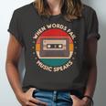 When Words Fail Music Speaks Music Quote For Musicians Jersey T-Shirt