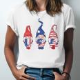 4Th Of July American Flag Gnomes Girls Boys Kids Jersey T-Shirt