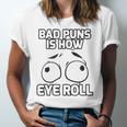 Bad Puns Quote English Teacher Prove It Text Grammar Jersey T-Shirt