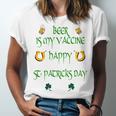 Beer Is My Vaccine Funny St Patricks 608 Shirt Unisex Jersey Short Sleeve Crewneck Tshirt