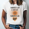 Best Seller Should I Stay Or Should Eggo Merchandise Unisex Jersey Short Sleeve Crewneck Tshirt