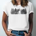 Bigfoot In The Forest Unisex Jersey Short Sleeve Crewneck Tshirt