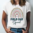 Cute Rainbow Field Squad Last Day Of School Field Leopard Jersey T-Shirt