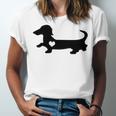 Dachshund Heart Dog Lover Unisex Jersey Short Sleeve Crewneck Tshirt