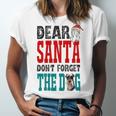 Dear Santa Dont Forget The Dog Unisex Jersey Short Sleeve Crewneck Tshirt