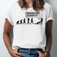 Evolution Stop Following Me Unisex Jersey Short Sleeve Crewneck Tshirt