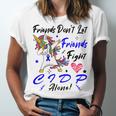 Friends Dont Let Friends Fight Chronic Inflammatory Demyelinating Polyneuropathy Cidp Alone Unicorn Blue Ribbon Cidp Support Cidp Awareness Unisex Jersey Short Sleeve Crewneck Tshirt