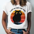 Funny Vintage Black Cat I Left My Bed For This Unisex Jersey Short Sleeve Crewneck Tshirt