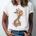 Giraffe Eating Ramen Kawaii Giraffe Japanese Noodle Jersey T-Shirt