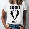 Groomsman Grooms Squad Stag Party Friends Themed Unisex Jersey Short Sleeve Crewneck Tshirt