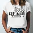 Hello Kindergarten V2 Unisex Jersey Short Sleeve Crewneck Tshirt