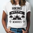 Hiking Keeps Memories Gifts For Who Loves Hiking Hunting V2 Unisex Jersey Short Sleeve Crewneck Tshirt