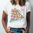 Hot Mom Summer Palm Tree Tropical Holiday Trip Jersey T-Shirt