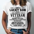 I Am A Lucky Son Because Im Raised By A Veteran V2 Unisex Jersey Short Sleeve Crewneck Tshirt