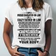 I Am A Proud Daughter In Law Of A Crazy Father In Law V2 Unisex Jersey Short Sleeve Crewneck Tshirt