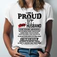 I Am A Proud Wife Of A Crazy Husband V2 Unisex Jersey Short Sleeve Crewneck Tshirt