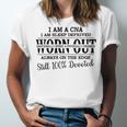 I Am Cna I Am Sleep Deprived Worn Out Always On The Edge Still 100 Devoted V2 Unisex Jersey Short Sleeve Crewneck Tshirt