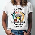 I Really Like Roman Soldier Penguin Ok Unisex Jersey Short Sleeve Crewneck Tshirt