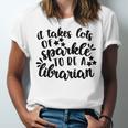 It Takes Lots Of Sparkle To Be A Librarian Unisex Jersey Short Sleeve Crewneck Tshirt