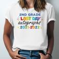 Last Day Autographs For 2Nd Grade Kids And Teachers 2022 Education Jersey T-Shirt