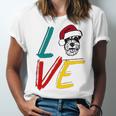 Love My Xmas Miniature Schnauzer Unisex Jersey Short Sleeve Crewneck Tshirt