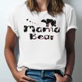 Mama Bear Mom Life Floral Heart Top Boho Outfit Jersey T-Shirt