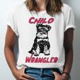 Miniature Schnauzer At Home Child Wrangler Multi Tasking Dog Unisex Jersey Short Sleeve Crewneck Tshirt