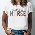 Oncology Nurse Leopard Print Nursing School Jersey T-Shirt