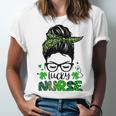 One Lucky Nurse St Patricks Day For Women Funny Nurse Unisex Jersey Short Sleeve Crewneck Tshirt