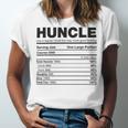 Premium Huncle Like A Regular Uncle But Way More Good Looking Nutrition Chart Unisex Jersey Short Sleeve Crewneck Tshirt