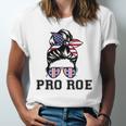 Pro 1973 Roe Cute Messy Bun Mind Your Own Uterus Jersey T-Shirt
