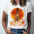 Rhodesian Ridgeback Dog Halloween Happy Howl-O-Ween Jersey T-Shirt