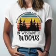 She Was Born And Raised In Wishabitch Woods Unisex Jersey Short Sleeve Crewneck Tshirt