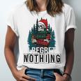 Skeleton Santa I Regret Nothing Christmas Unisex Jersey Short Sleeve Crewneck Tshirt