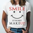 Smile Is The Best Makeup Unisex Jersey Short Sleeve Crewneck Tshirt