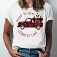 Special Delivery Valentines Car Red Plaid Unisex Jersey Short Sleeve Crewneck Tshirt