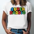 Super-Daddio Gamer Dad Fathers Day Video Game Lover Jersey T-Shirt
