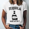 Tequila Made Me Do It Cute Jersey T-Shirt