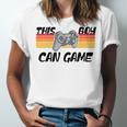 This Boy Can Game Funny Retro Gamer Gaming Controller Unisex Jersey Short Sleeve Crewneck Tshirt