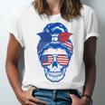 Ultra Maga Red White Blue Skull Unisex Jersey Short Sleeve Crewneck Tshirt