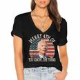 Funny Biden Dazed Merry 4Th Of You Know The Thing Women's Jersey Short Sleeve Deep V-Neck Tshirt