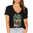 Make A Stand 477 Trending Shirt Women's Jersey Short Sleeve Deep V-Neck Tshirt