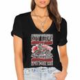 Motorcycle Passion Biker Safety 487 Shirt Women's Jersey Short Sleeve Deep V-Neck Tshirt