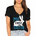 My First Easter 702 Trending Shirt Women's Jersey Short Sleeve Deep V-Neck Tshirt