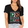 Patricks St Pattys Day Sarcastic Italian Irish Mens Kids Women's Jersey Short Sleeve Deep V-Neck Tshirt